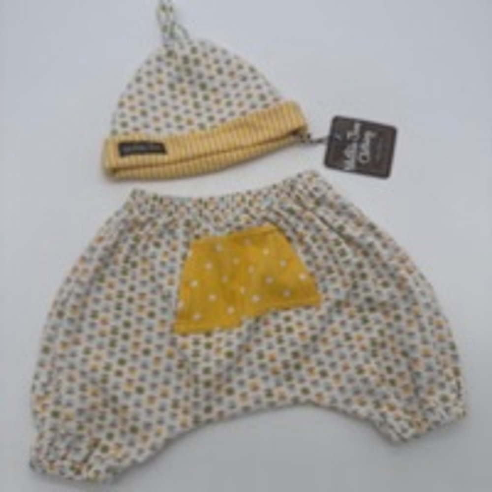 MATILDA JANE Lounge Outfit Set 3-6M White Yellow